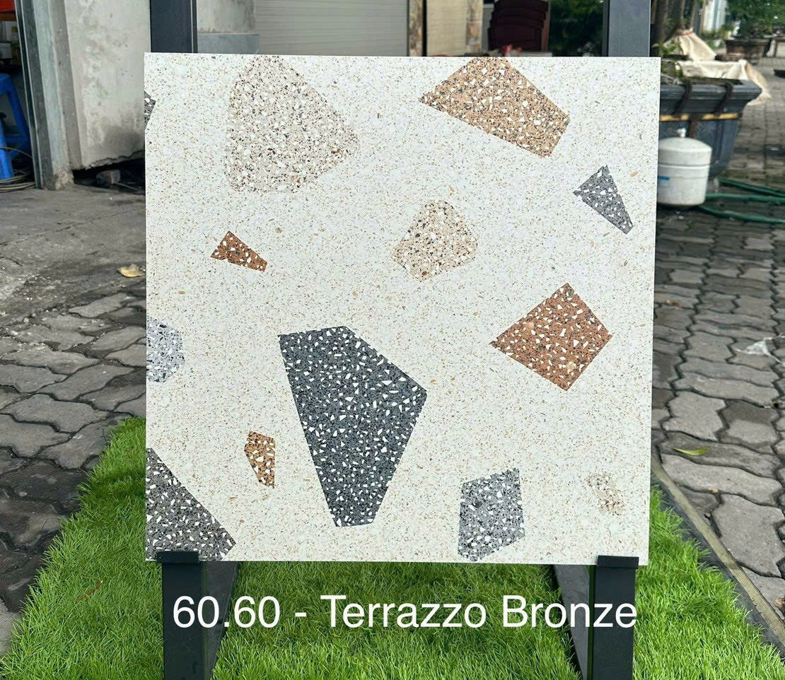 Gạch Terrazzo 60x60 nhập khẩu Ấn Độ Terrazzo Bronze